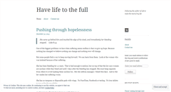 Desktop Screenshot of havelifetothefull.com